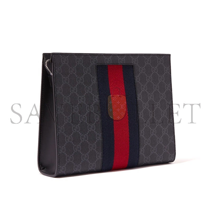 GUCCI GG SUPREME WEB POUCH 475316 (26*20*6cm)